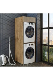 ROOMART Banyo Dolabı 196,2 x 67 cm Çamaşır Ve Kurutma Makinesi Dolabı - 4