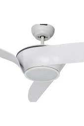 Alsanfan Nero Beyaz Aydınlatmalı Uzaktan Kumandalı 132cm Tavan Vantilatörü thumbnail 2