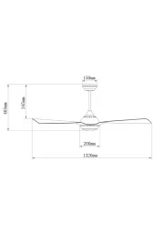 Alsanfan Chic Açık Aydınlatmalı Uzaktan Kumandalı Tavan Vantilatörü thumbnail 6