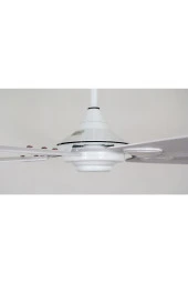 Alsanfan White Beyaz Aydınlatmasız Uzaktan Kumandalı 140cm Tavan Vantilatörü - 5