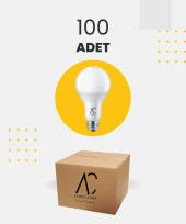 9W Bulb Led Ampul 3200K Sarı Işık - 100 Adet - 1