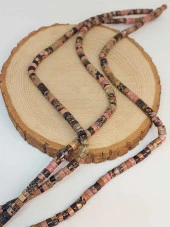 Rodonit Taşı Şekilli 3x6mm Dizi (49346) thumbnail 3