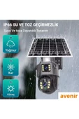 Avenir AV-M12 4g Sim Kartlı 4mp 2 Kameralı Solar Panelli Güneş Enerjili 360° Dönebilen Kamera Uyumlu thumbnail 1