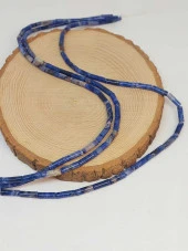 Sodalit Taşı Silindir Kesim 4x12.5mm Dizi (49364) thumbnail 3