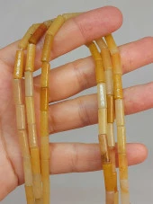 Akik Taşı Silindir Kesim 4x12.5mm Dizi (49362) thumbnail 1