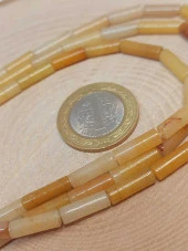 Akik Taşı Silindir Kesim 4x12.5mm Dizi (49362) thumbnail 2