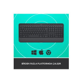 logitech Signature K650 Bilek Destekli Kablosuz Grafit Klavye 920-010919 - 3