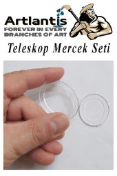 Teleskop Mercek Seti 1 Paket Okullar İçin Teleskop Yapımı İçin Plastik Mercek Basit Deney - 1