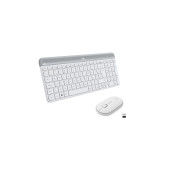 logitech MK470 Kablosuz İnce Türkçe Klavye Mouse Seti - Beyaz - 1