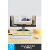 logitech MK470 Kablosuz İnce Türkçe Klavye Mouse Seti - Beyaz - 3