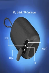 Qpen  A27 RGB Işıklı Süper Baslı Bluetooth Kablosuz Hoparlör thumbnail 2