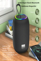 Qpen  A27 RGB Işıklı Süper Baslı Bluetooth Kablosuz Hoparlör thumbnail 4