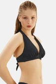 Eros Kadın Siyah Geniş Üçgen Bikini Üst 2510 - 2