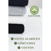 Kız - Erkek Çorap Sneakers Model Pamuklu Terletmez (4 ÇİFT) Çocuk Çorabı - 2