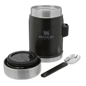 Stanley Klasik Paslanmaz Çelik Yemek Termosu Kaşıklı 0,40 LT - Matte Black Pebble - 3