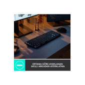 logitech Mx Mechanical Kablosuz Aydınlatmalı Ingilizce Q Performans Klavyesi - Siyah - 3