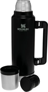 Stanley Klasik Vakumlu Paslanmaz Çelik Termos 1.4 LT The Legendary Classic Bottle 1.4L - Matte Black Pebble - 3