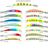 Sea Horse Squid Crystal Minnow115mm 23g Red Twill thumbnail 2