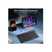 QASUL IPad Xiaomi Samsung Huawei Tablet Laptop Uyumlu Bluetooth Bağlantılı Klavye+Mouse Set - 1