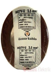 ÖZNUR H07V-U (Nya) 1X2,5 Kahve - 1