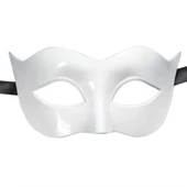 Beyaz Renk Masquerade Kostüm Partisi Venedik Balo Maskesi - 1