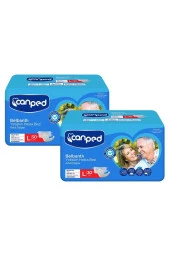 CANPED Belbantlı Tekstil Yüzeyli Hasta Bezi Büyük Boy Large 60 Adet - 1
