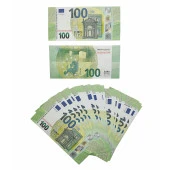 100 Euro 50 Adet Geçersiz Sahte Oyun Parası Düğün Parası - Yüz Euro - 3
