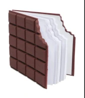 Çikolata Şekilli Çikolata Kokulu Not Defteri - 1