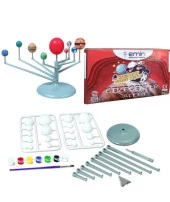 Güneş Ve Gezegen Sistemi Boya ve Fırçalı Eğitici Maket - Boyanabilir 3 Boyutlu Planetarium Güneş Sistemi Modeli - 3