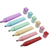 CS-H816 Renkli 6 Çeşitli Fosforlu Kalem Seti -  İşaretleyici Kalem Seti thumbnail 3