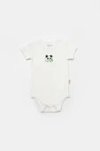 Bebek 2 Parça Kısa Kol Body, %50 Bambu - %50 Organik Pamuk, Bebek ve Yenidoğan Serisi - CSYB9055 - 3