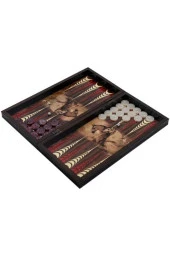 Ks Games Master At Desenli Ahşap Tavla Büyük - 1