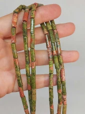 Unakit Taşı Silindir Kesim 4x12.5mm Dizi (49370) thumbnail 1