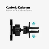 Ttec Manyetic Magsafe Havalandırma Araç Tutucu İphone 12 13 14 15 Pro Max Araç içi Telefon Tutucu - 5