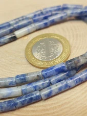 Sodalit Taşı Silindir Kesim 4x12.5mm Dizi (49378) thumbnail 2