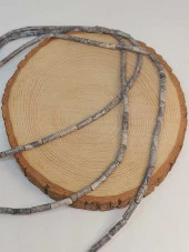 Jasper Taşı Silindir Kesim 4x12.5mm Dizi (49380) - 3