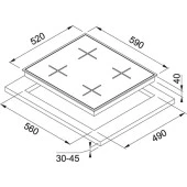 Franke FHNS 604 4G BK C Ankastre Ocak Siyah - 2