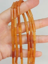 Akik Taşı Silindir Kesim 4x12.5mm Dizi (49390) thumbnail 1