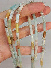 Amazonit Taşı Silindir Kesim 4x12.5mm Dizi (49392) thumbnail 1