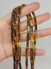 Kaplan Gözü Taşı Silindir Kesim 4x12.5mm Dizi (49394) thumbnail 1