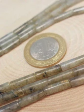 Labradorit Taşı Silindir Kesim 4x12.5mm Dizi (49396) thumbnail 2