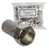 POWERMASTER RG6/U4 18 MM GENİŞ F KONNEKTÖR (100LÜ POŞET) - 2