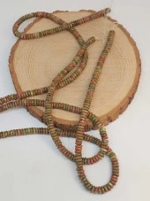 Unakit Taşı Rondela Kesim 6x1.5mm Dizi (49406) thumbnail 3