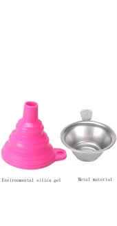Sla Reçine İçin Metal Süzgeç Ve Silikon Huni(Pembe) - 2