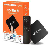 MX10 4K Android TV Box Medya Oynatıcı Android 7.1 Tv Box Tv Stick Medya Oynatıcı Smart Tv Wifi - 1