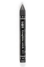 Jumbo Graphite Stick HB 2B 4B 6B 1 Adet Agaçsız Kalın Grafit Füzen Kömür Kalem Karakalem - 3