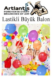 Lastikli Balon Zıpzıp 100 Adet İpli Balon Lateks Büyük Balon Punch Panç Renkli Balon - 3