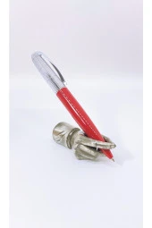 Fet Red Krom Tükenmez Kalem Red Silver thumbnail 1