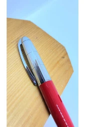 Fet Red Krom Tükenmez Kalem Red Silver thumbnail 5