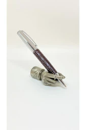 Dd2078 Tükenmez Kalem Silver BrownLeather - 1